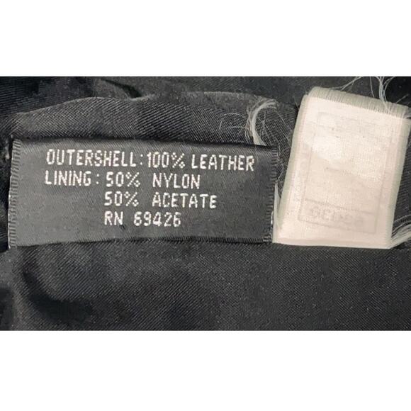 Vintage TANNERY WEST Black Leather Vest - Size L - Rare - - Picture 5 of 13